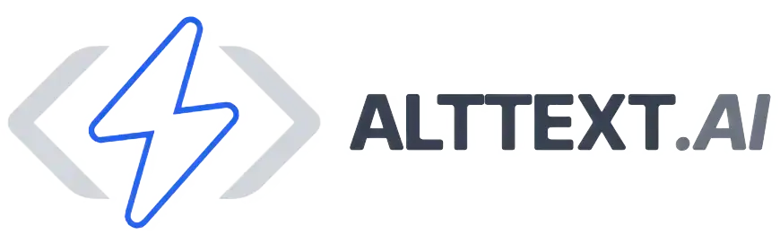 Blaues Blitzsymbol neben dem Text „ALTTEXT.AI, powered by Applisan“ auf hellem Hintergrund. Blaues Blitzsymbol neben dem Text „ALTTEXT.AI, powered by Applisan“ auf hellem Hintergrund.